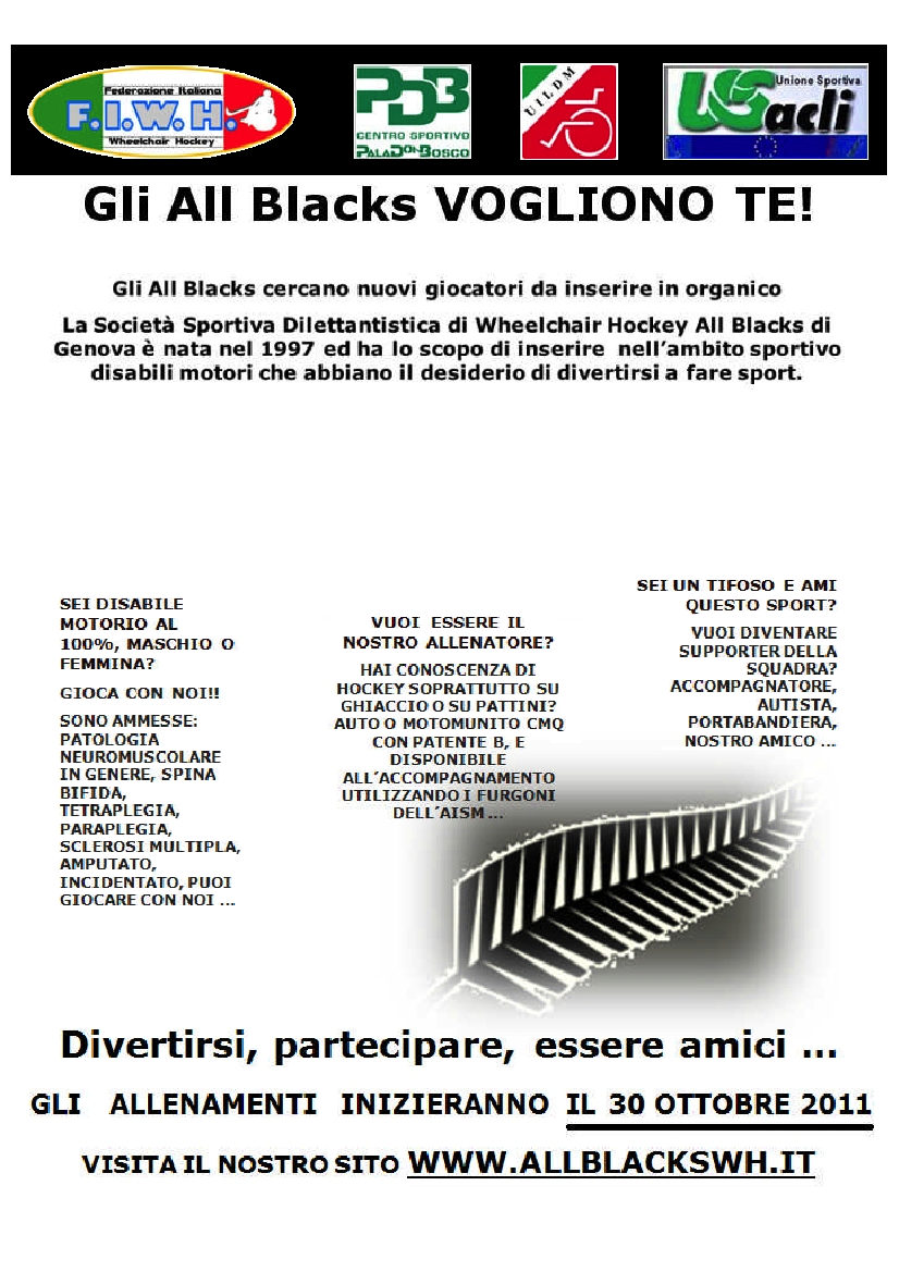 Aperta la campagna acquisti della ASD ALL BLACKS WH 2005, se sei interessato contattami ALLBLACKS@FASTWEBNET.IT